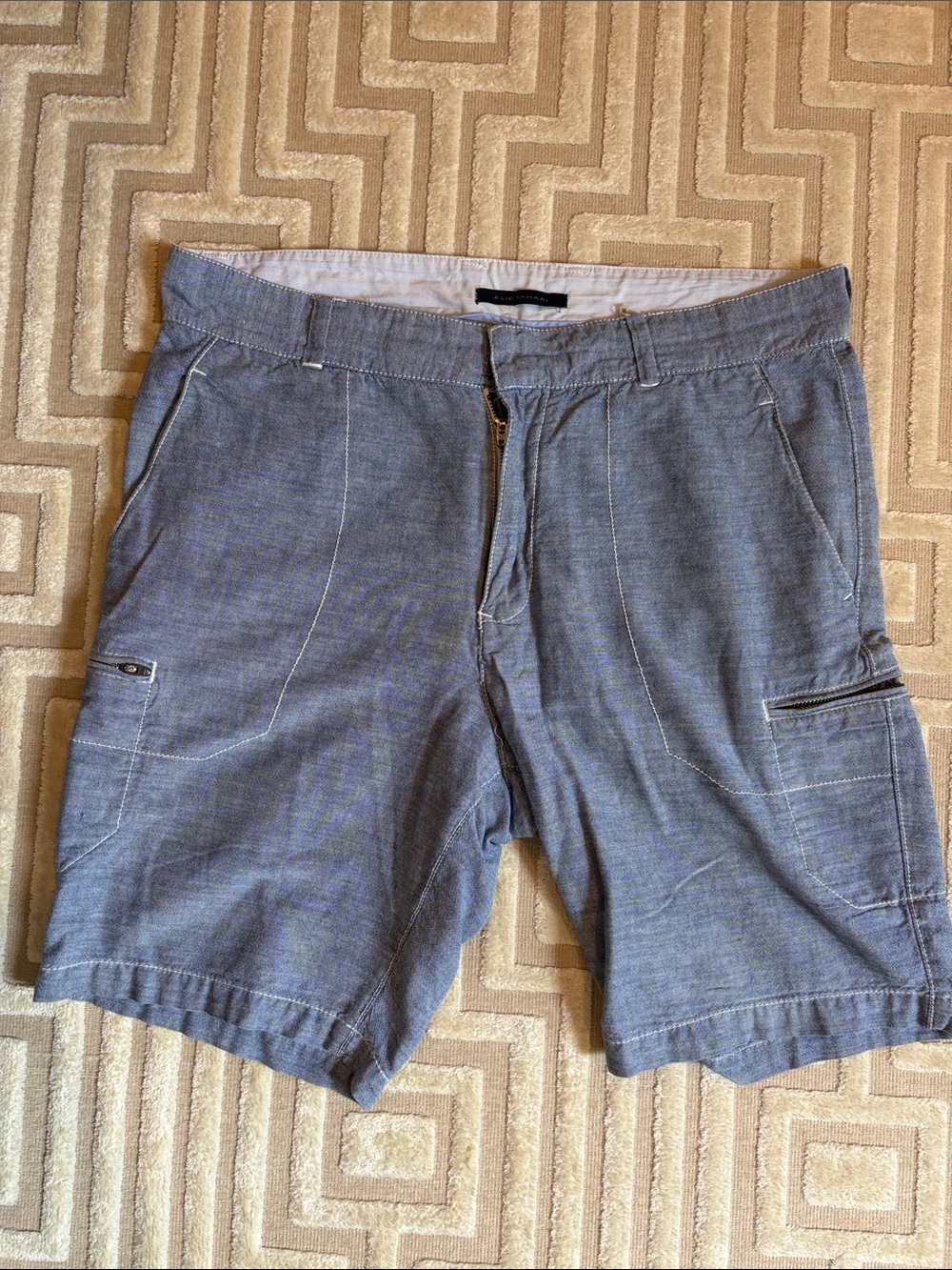 Elie Tahari Light Blue Men's Cargo Shorts